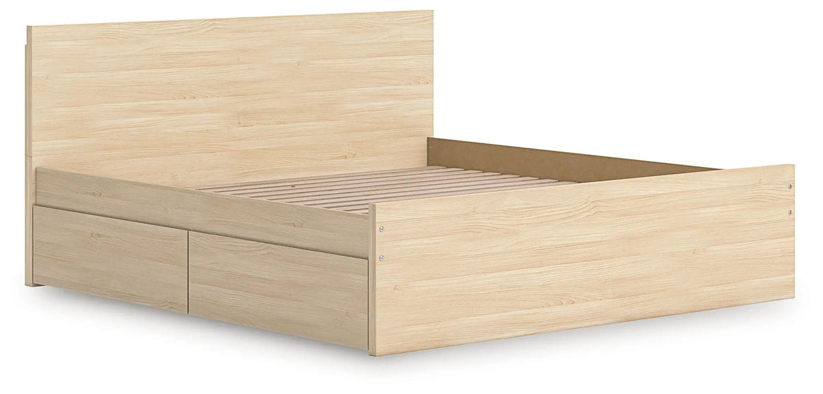 Onita Panel Platform Bed | Minimal Design | Ultra-Clean Lines | Easy-Elegant Solid Finish