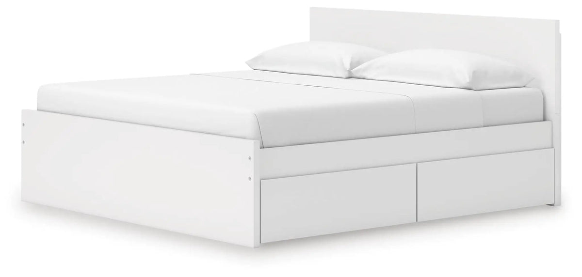 Onita Panel Platform Bed | Minimal Design | Ultra-Clean Lines | Easy-Elegant Solid Finish