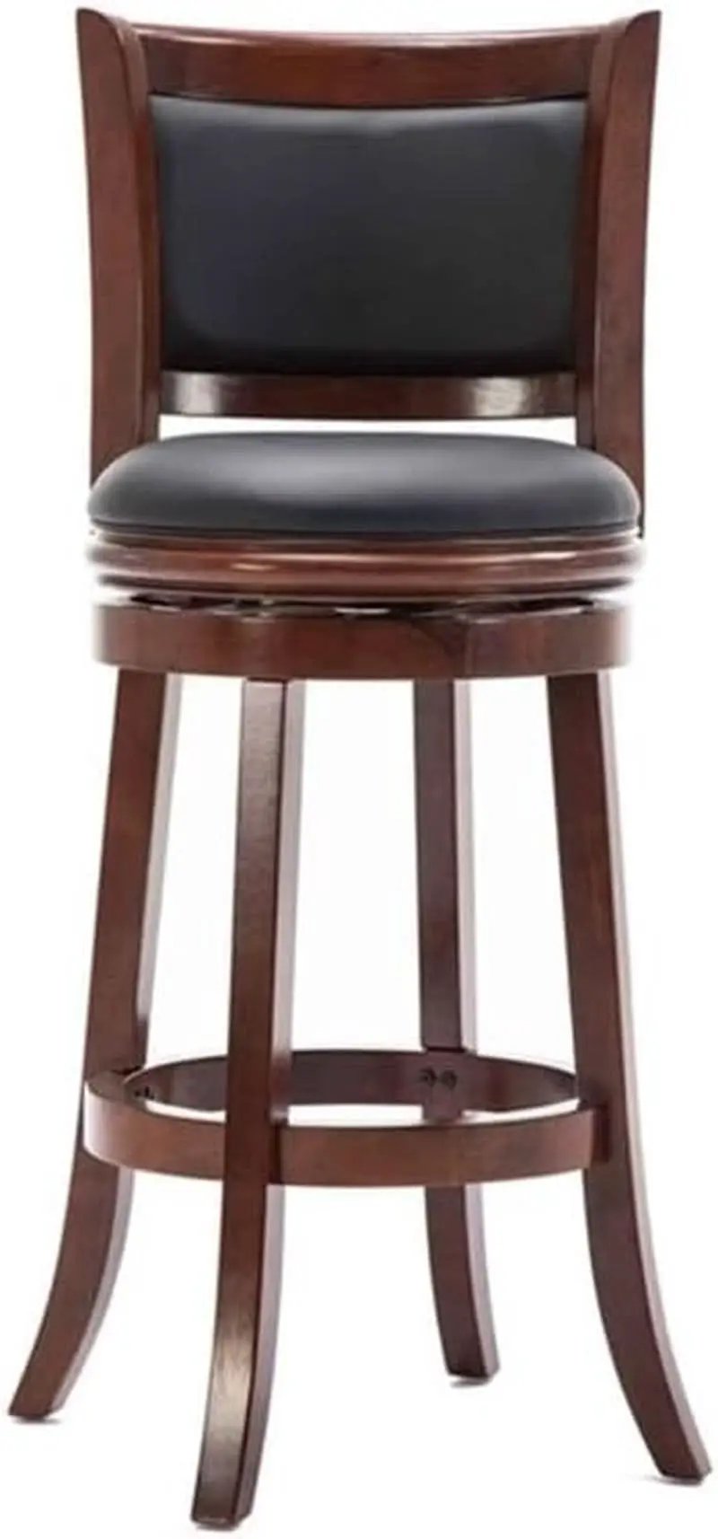 Augusta Bar Height Swivel Kitchen Bar Stool Black Cherry from PriceLows™