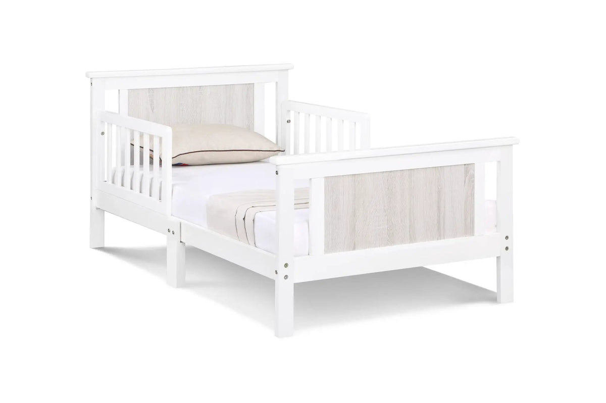 Connelly Reversible Panel Toddler Bed | Low Profile | Twin Bed Style | 53.75 Inch Length