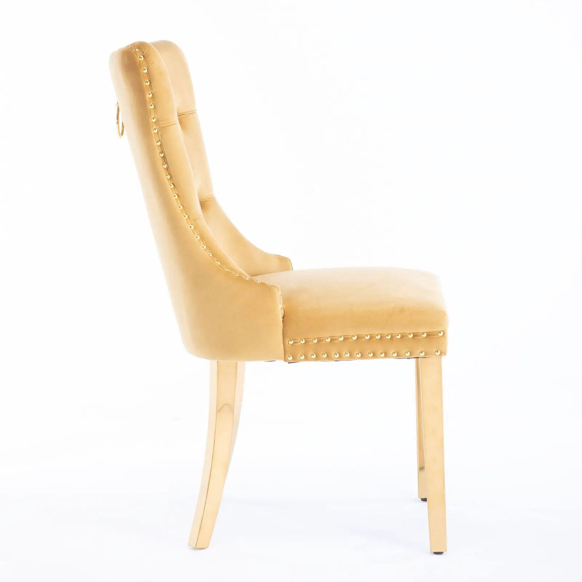 Dining Chair | Tufted Upholstery | Solid Wood Frame | Set Of 2