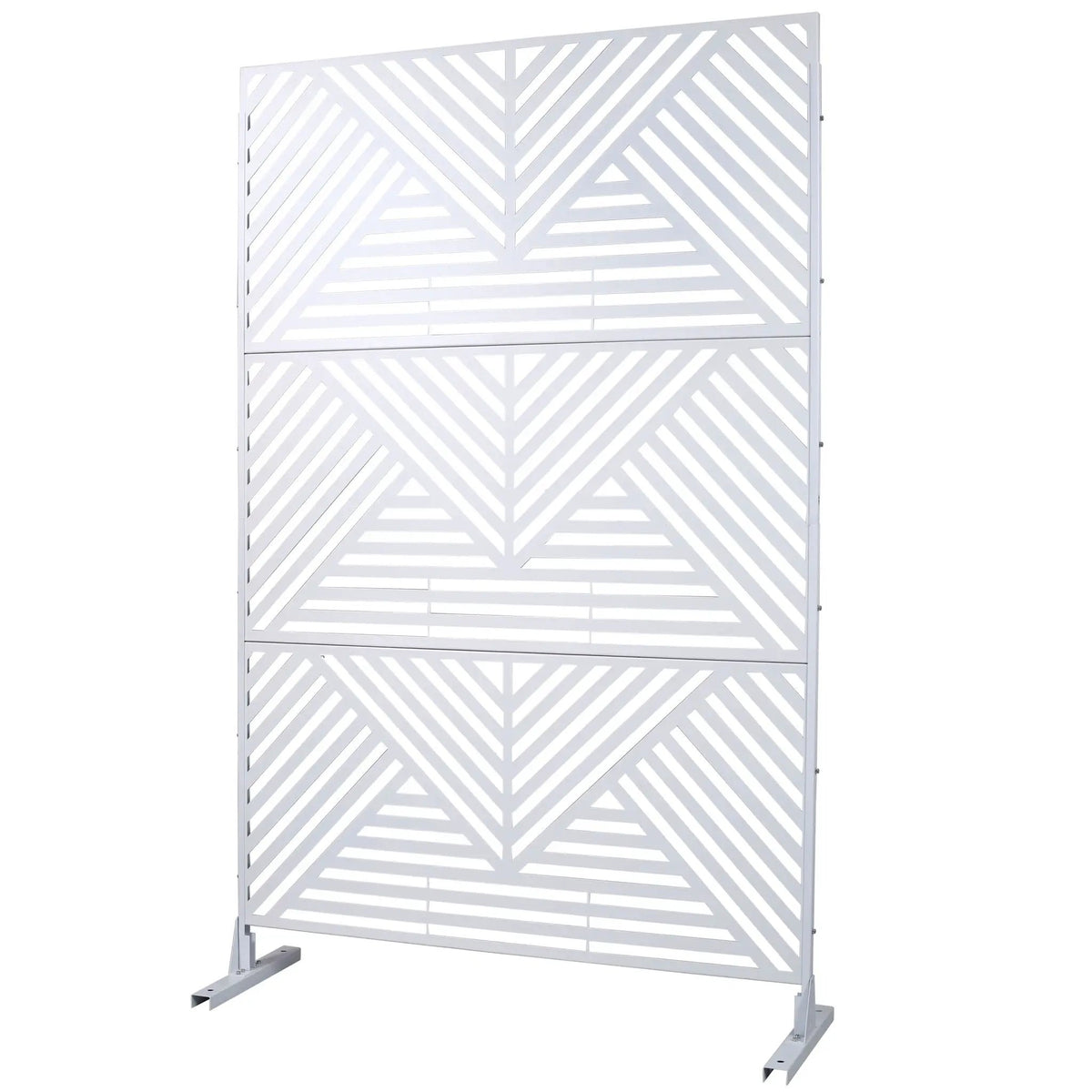 Freestanding Metal Privacy Screen | Outdoor | Indoor Decor Divider
