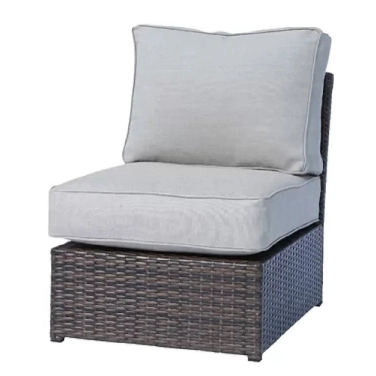 Outdoor Rattan Sectional Set | Half-Round HDPE Wicker | Rustproof Aluminum Frame | Fully Assembled