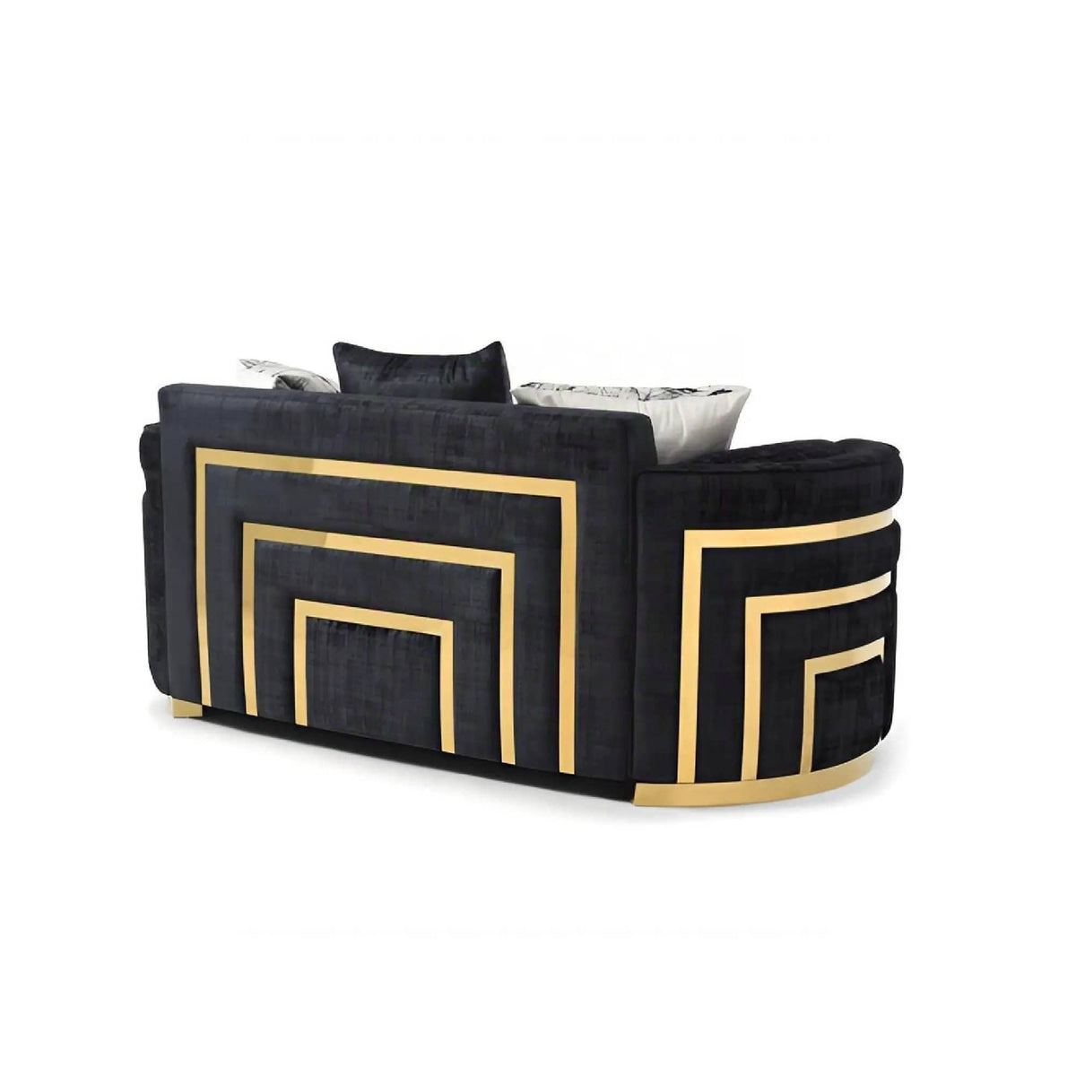 Soledad Loveseat | 75 x 38 x 33 in | Living Room Furniture | Black