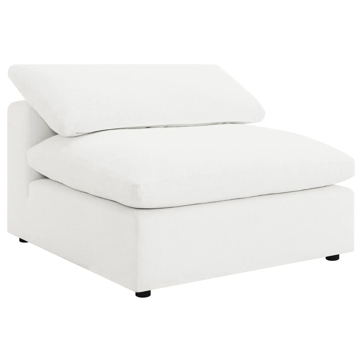 Raleigh 5-piece Boucle Upholstered Modular Sectional | 5-Piece Set | Boucle & Fabric | Ivory