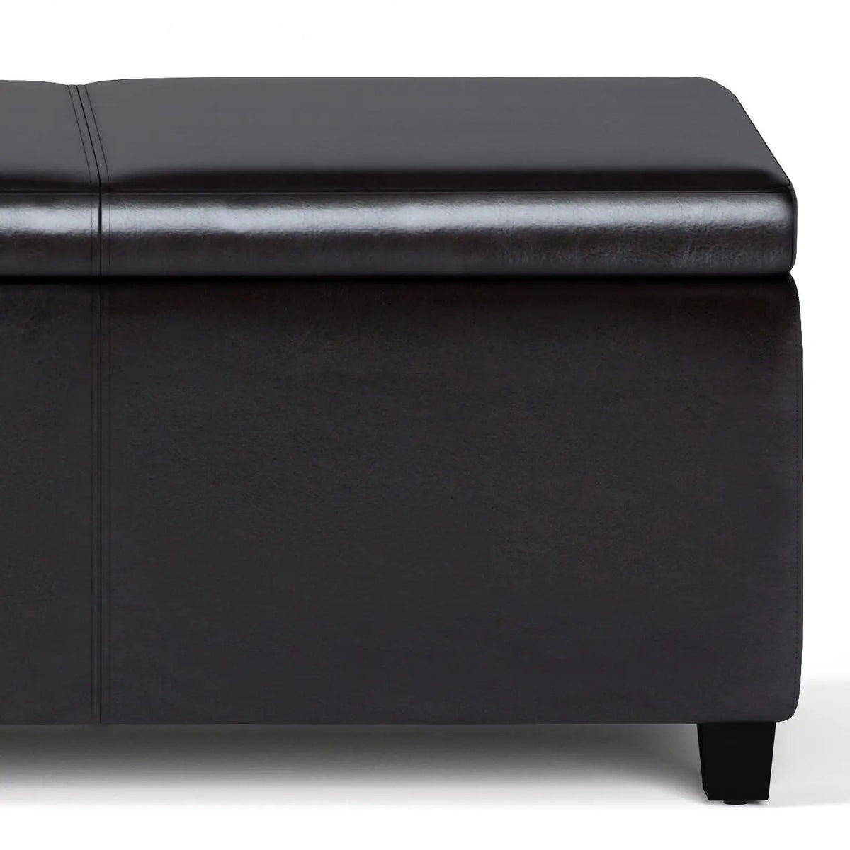 Storage Ottoman Bench | Solid Wood Frame | High Density Foam