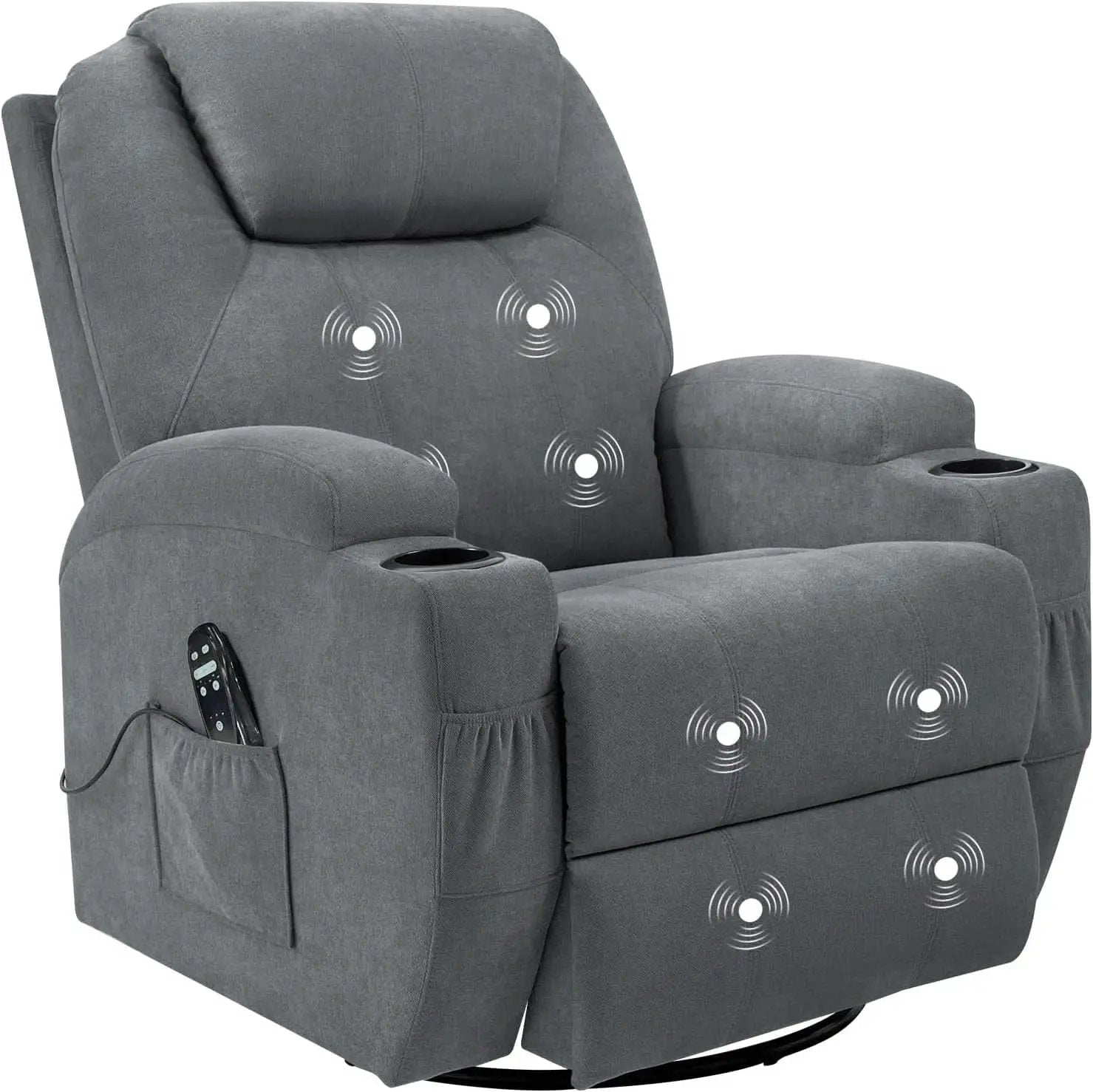 Rocking Recliner Chair With Massage USB Port For Living Room from PriceLows™