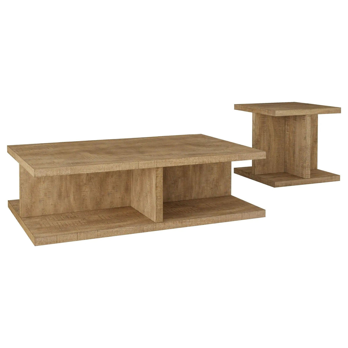 Cortona 2-piece Coffee and End Table Set Mango | 2-Piece Set | Engineered Wood & Veneer | Dining Room