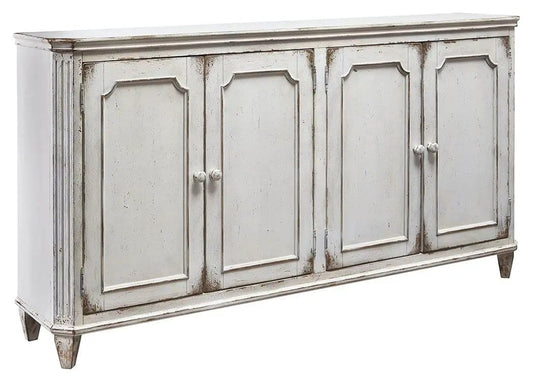 Mirimyn Accent Cabinet | 67.5 x 14 x 36 in | Engineered Wood | Antique White