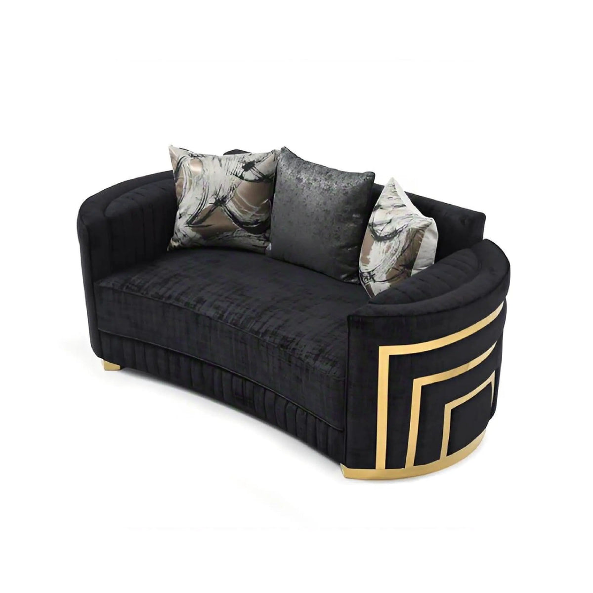 Soledad Loveseat | 75 x 38 x 33 in | Living Room Furniture | Black