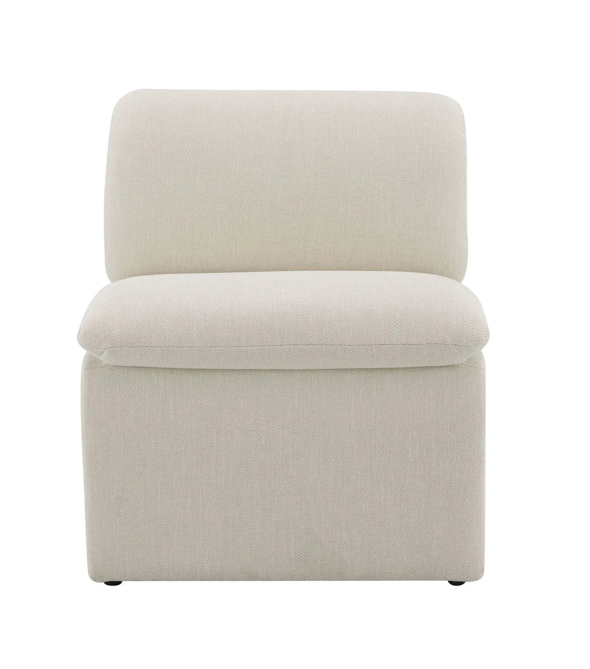 Jaeda Curved Accent Chair | Premium Fabric | Full Foam Cushions | Wooden Inner Frame