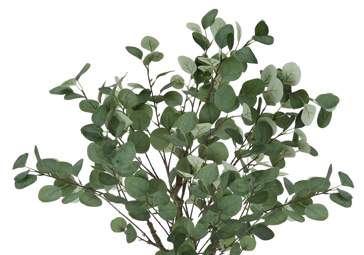 46 Inch Artificial Eucalyptus Tree | 264 Real Touch Leaves | Indoor Faux Floor Plant | Potted