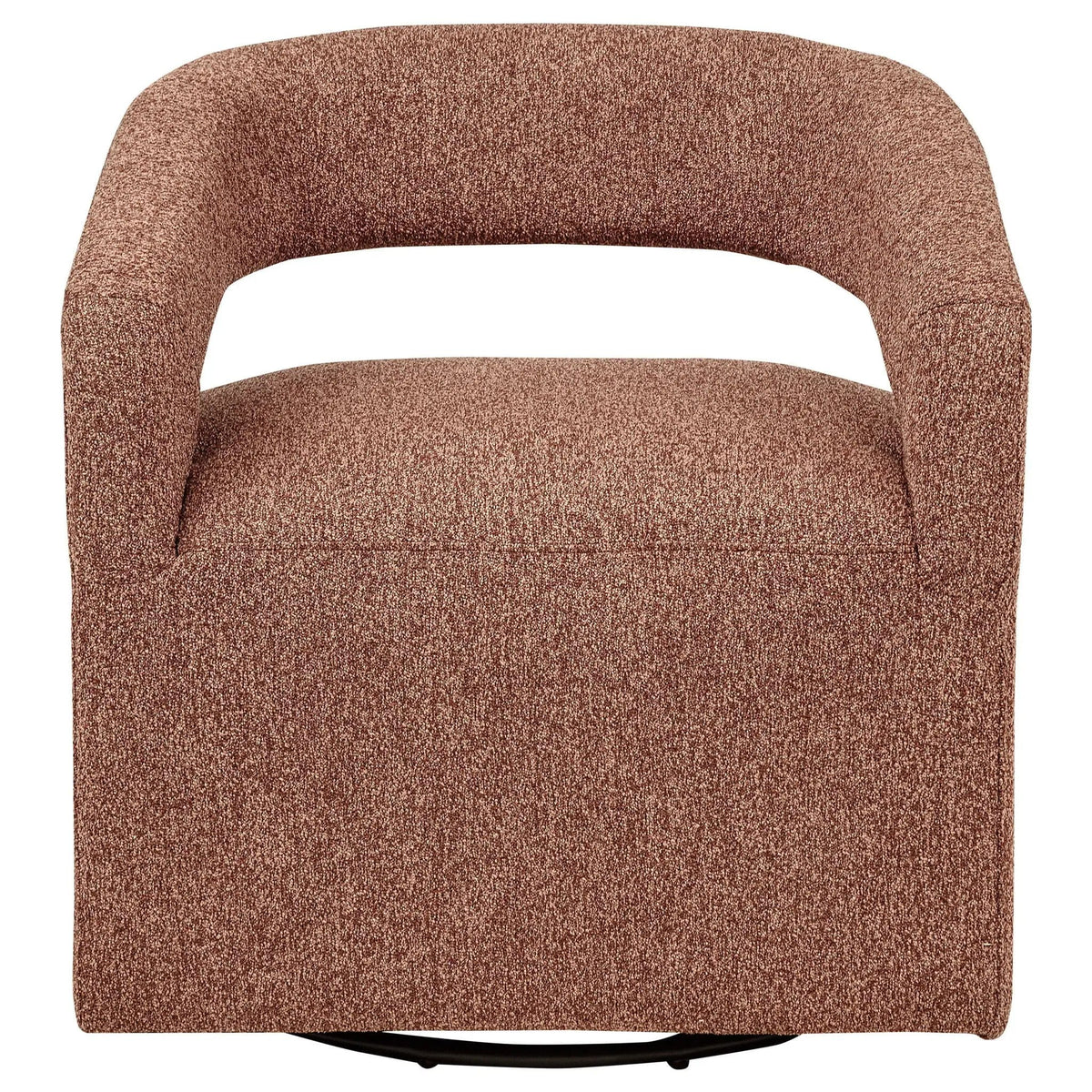 Westhill Boucle Upholstered Swivel Accent Chair Berry | 28.25 x 25 x 29 in | Boucle | Living Room