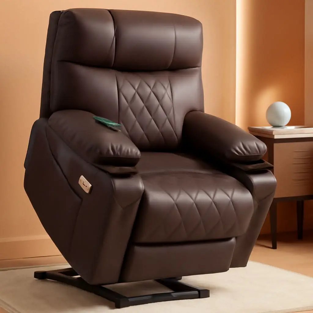 Petite Power Lift Recliner With Massage And Heating from PriceLows™