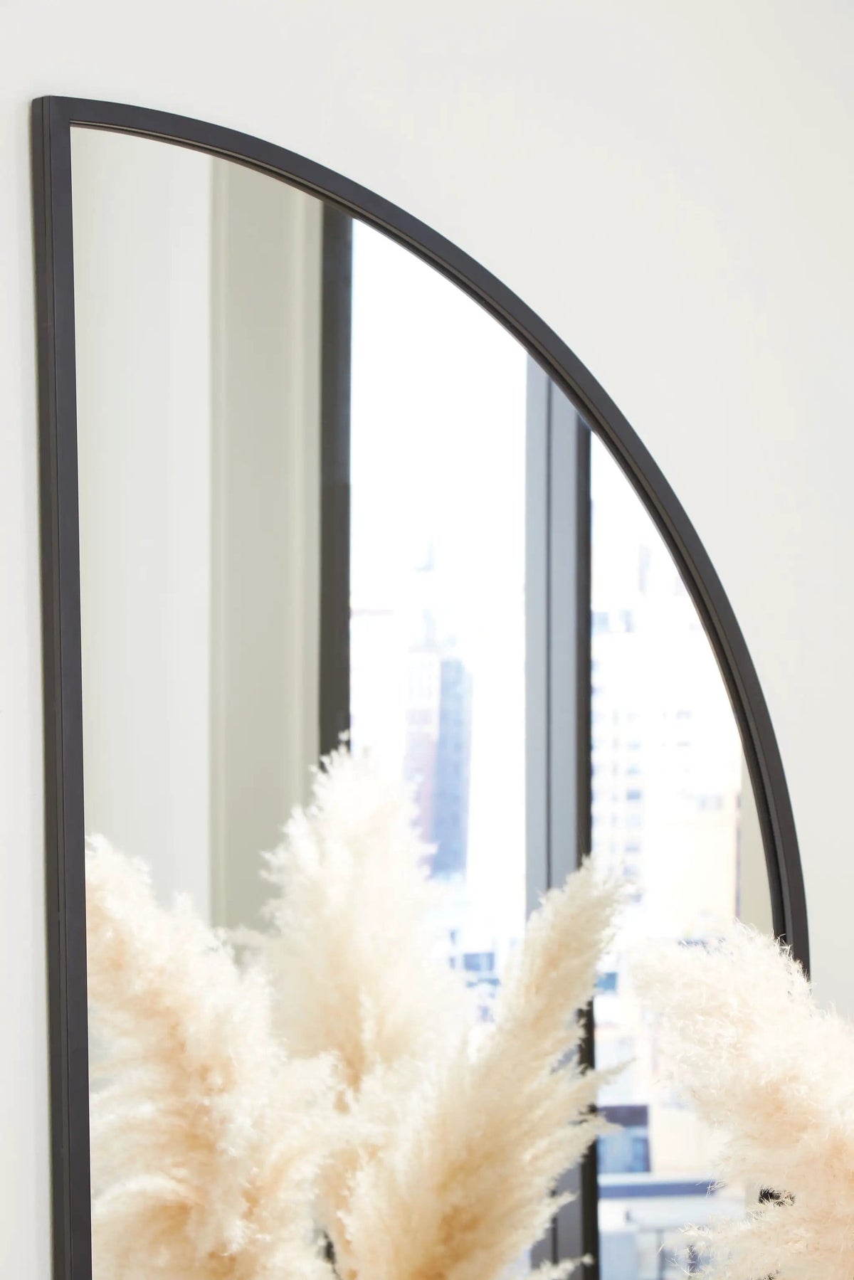 Denlow Accent Mirror | 50 x 1.13 x 25.13 in | Metal | Black