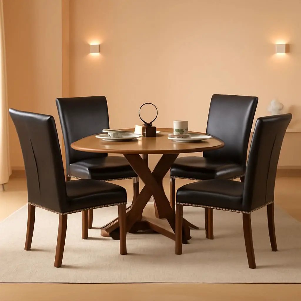 Parsons Dining Chairs Set Of 4 Black Upholstered Nailhead Trim from PriceLows™