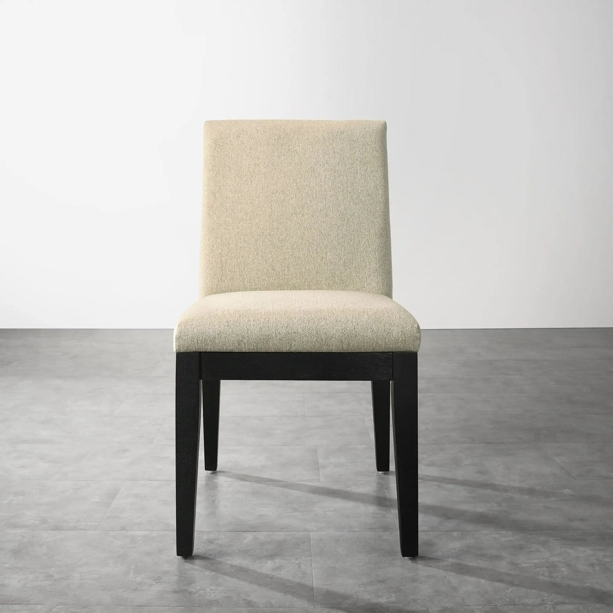 Roundhill Furniture Rocco Contemporary Solid Wood Dining Chairs (Set of 2) | 19 x 22 x 34 in | Solid Wood & Rubberwood | Beige