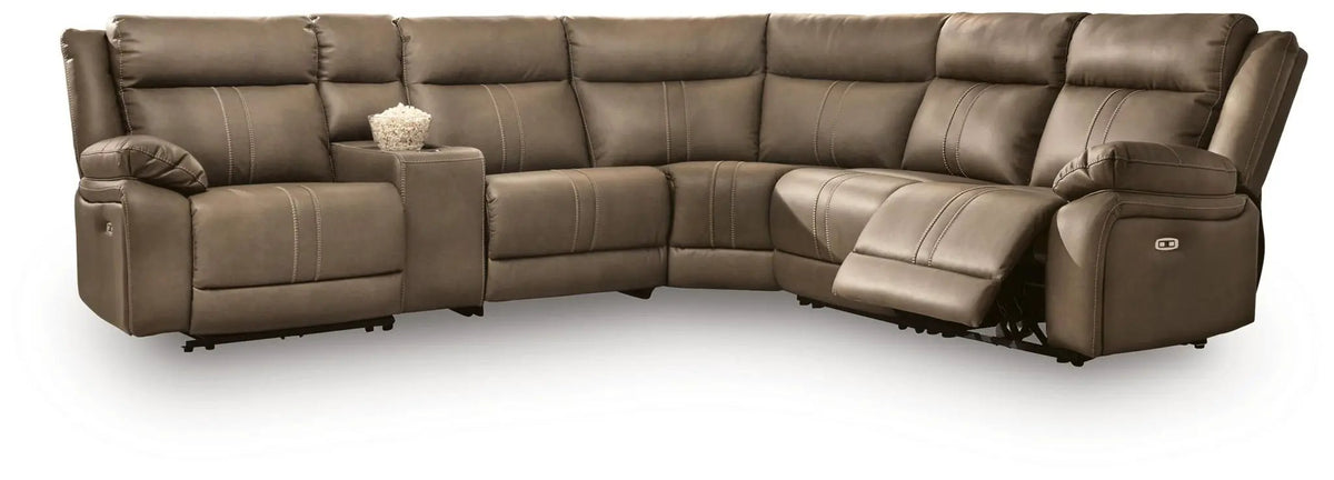 Reclining Sectional | Power Recline | Adjustable Headrests
