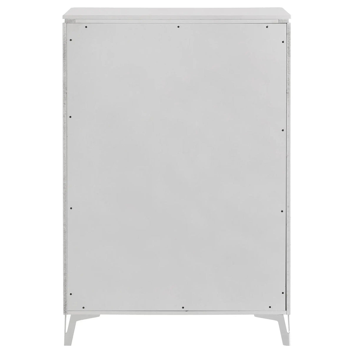 Cassia 5-drawer Bedroom Chest of Drawers White High Gloss | 35 x 17.75 x 52.25 in | Metal | Bedroom