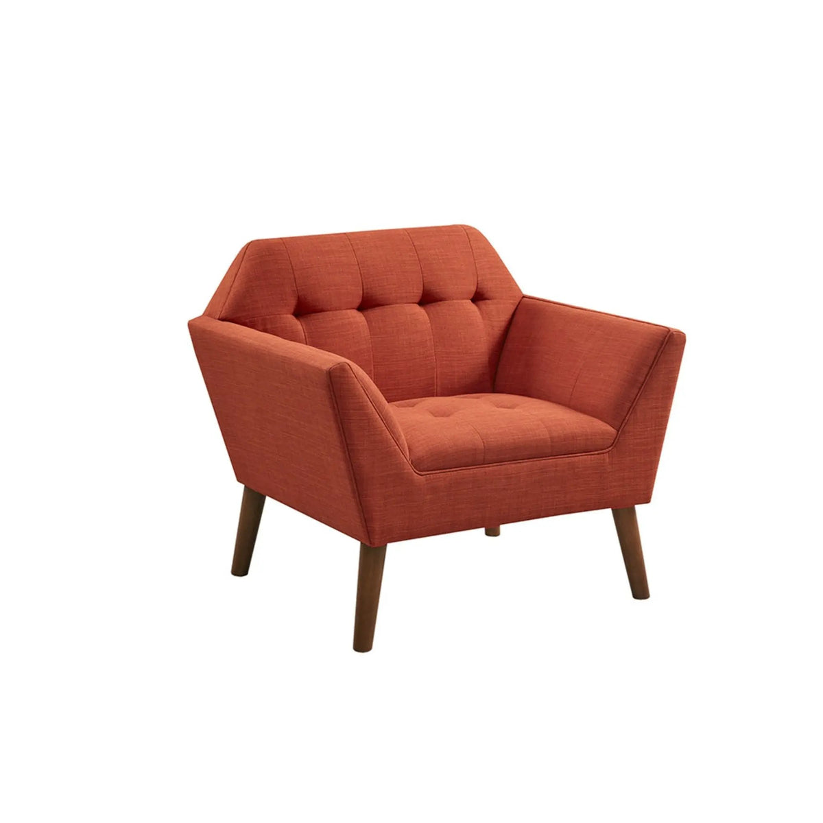 Modern Lounge Chair | Button Tufting | Mid-Century Design | Comfortable Armrests
