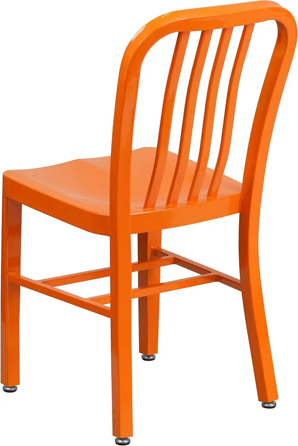 Orange Metal Indoor Outdoor Chair 2 Pack Commercial Grade from PriceLows™