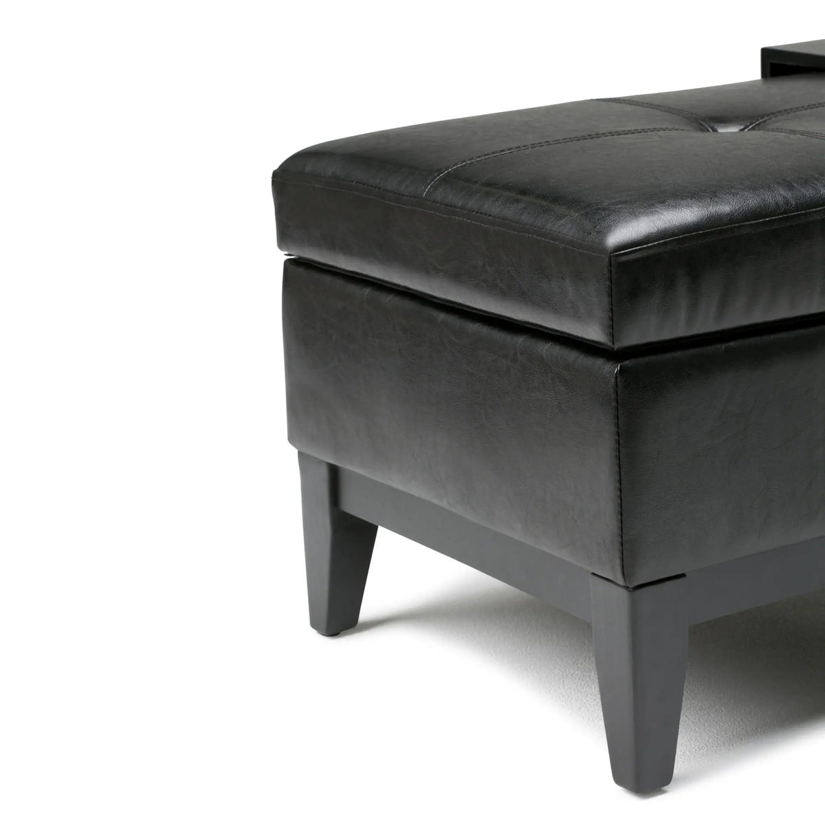 Oregon Contemporary Storage Ottoman Bench | Serving Tray | Lift Open Lid | Child Safety Hinge