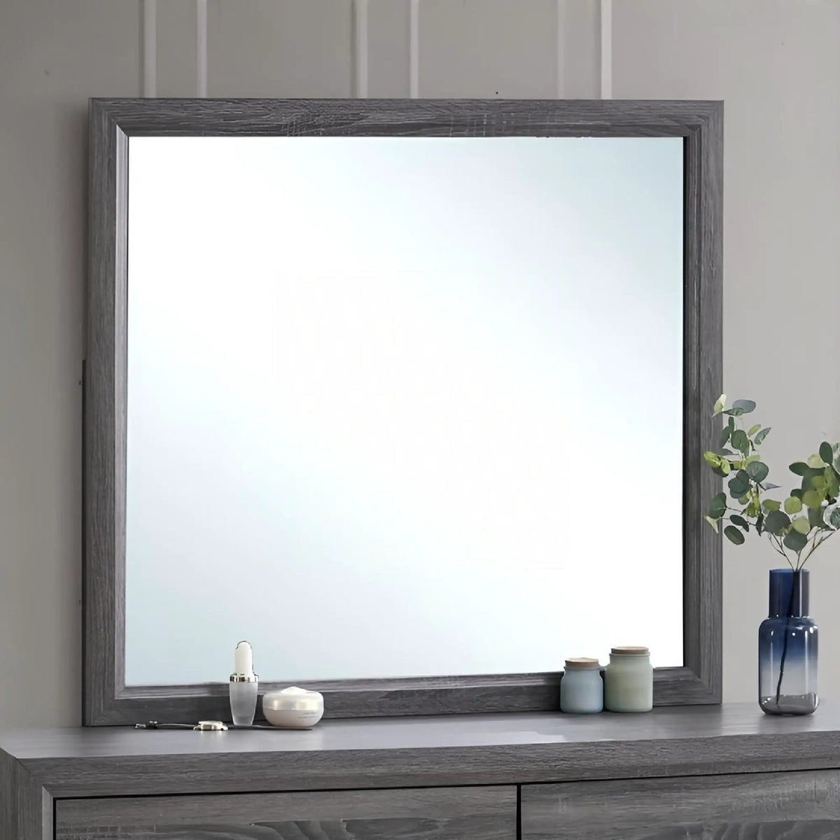 Glasgow Mirror With Minimalist Design And Low Distortion Glass | 2 Pieces | Glass | Home