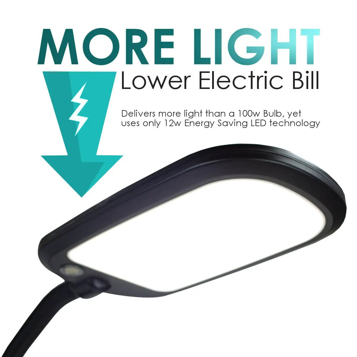 Clamp On LED Reader Lamp | 1122 Lumens | Full Spectrum | 26 Inch