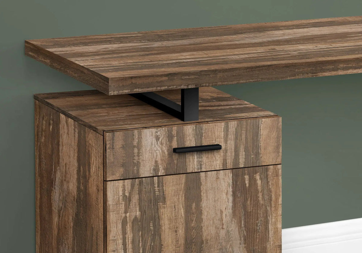 Computer Desk With Storage Unit | 47.25 Inch Width | Left Or Right Setup | One Drawer