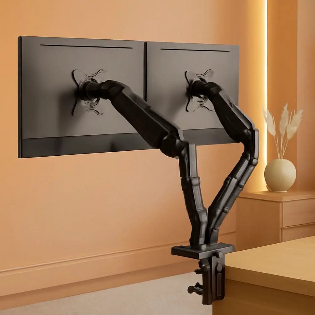 Dual Monitor Stand With 13 To 32 Inch VESA Desk Mount from PriceLows™