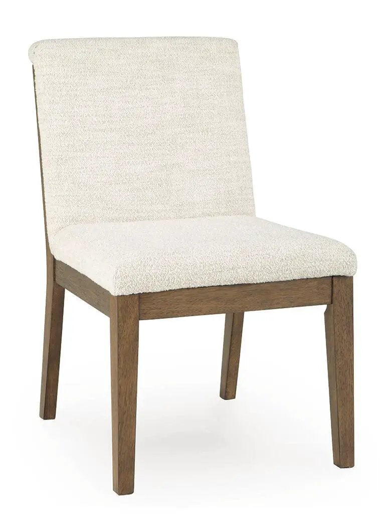 Marxmore Dining Side Chairs | Set Of 2 | Beige And Brown | Upholstered Seats