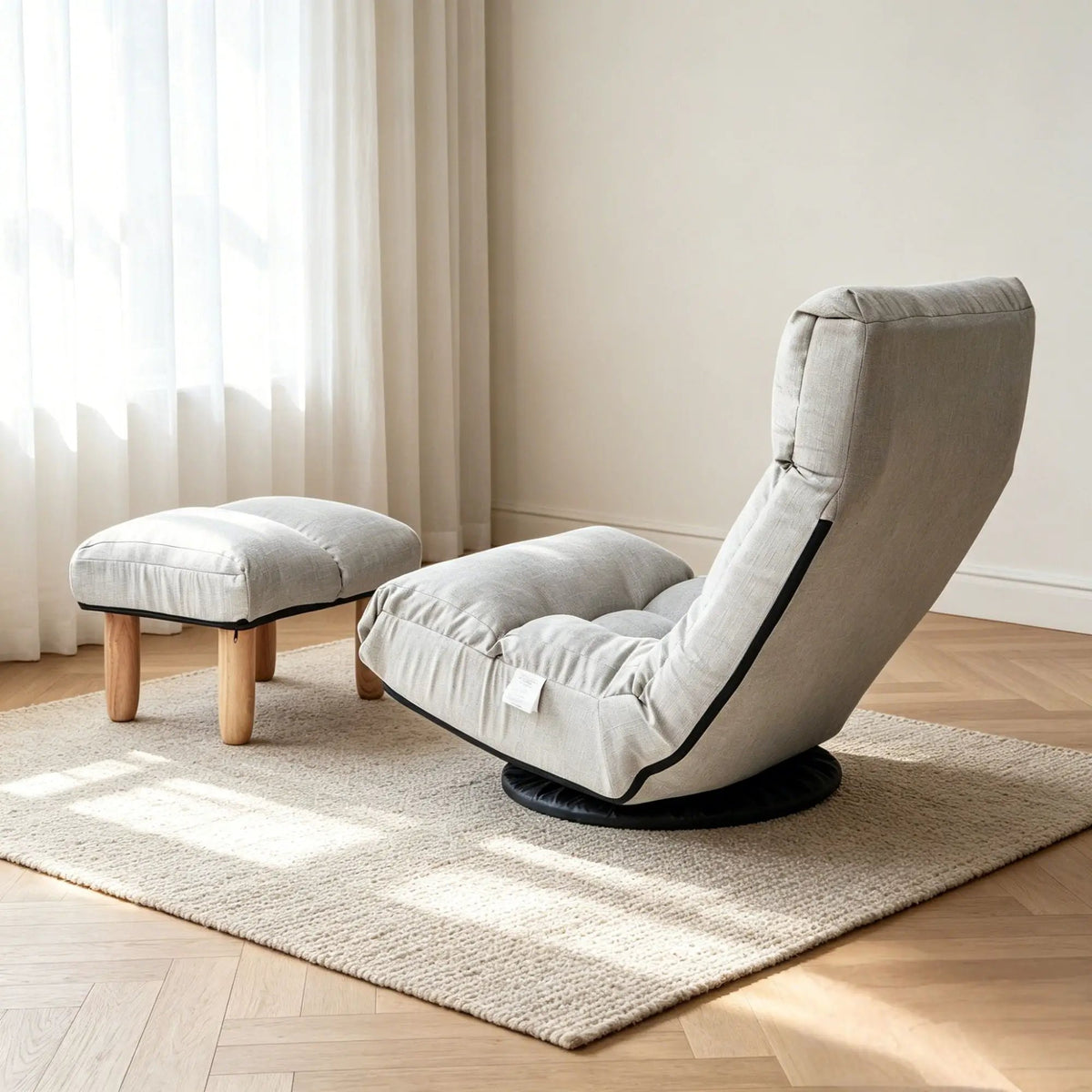 Adjustable Reclining Floor Chair | Metal Frame | Folding