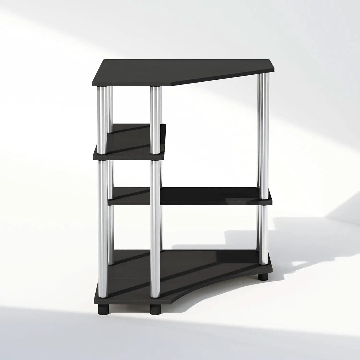 Turn N Tube Corner Shelf Americano Display Rack Bookshelf from PriceLows™