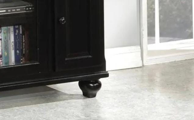 Ferla TV Stand | 19 x 58 x 26 in | Glass & Wood | Black