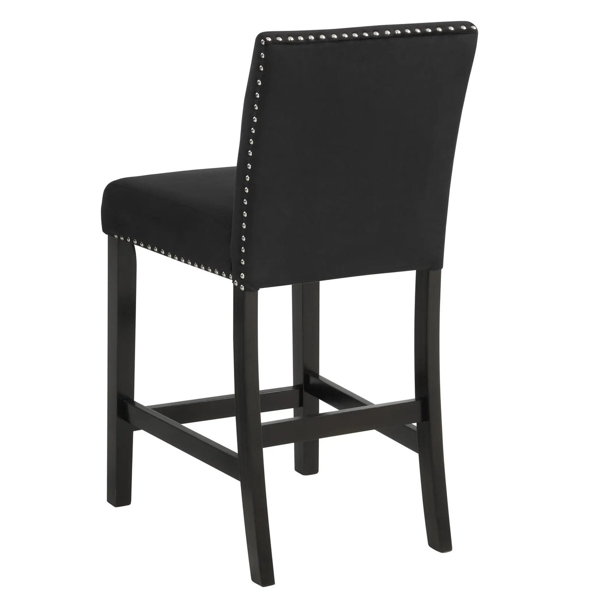 Counter Height Dining Set | 5-Piece Modern Design | Tufted Nail Head Chairs | Wipe-Clean Table Top