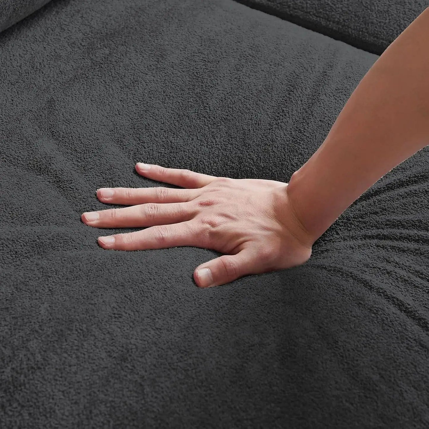 L Shaped Sectional Sofa With Storage Chaise Dark Grey from PriceLows™