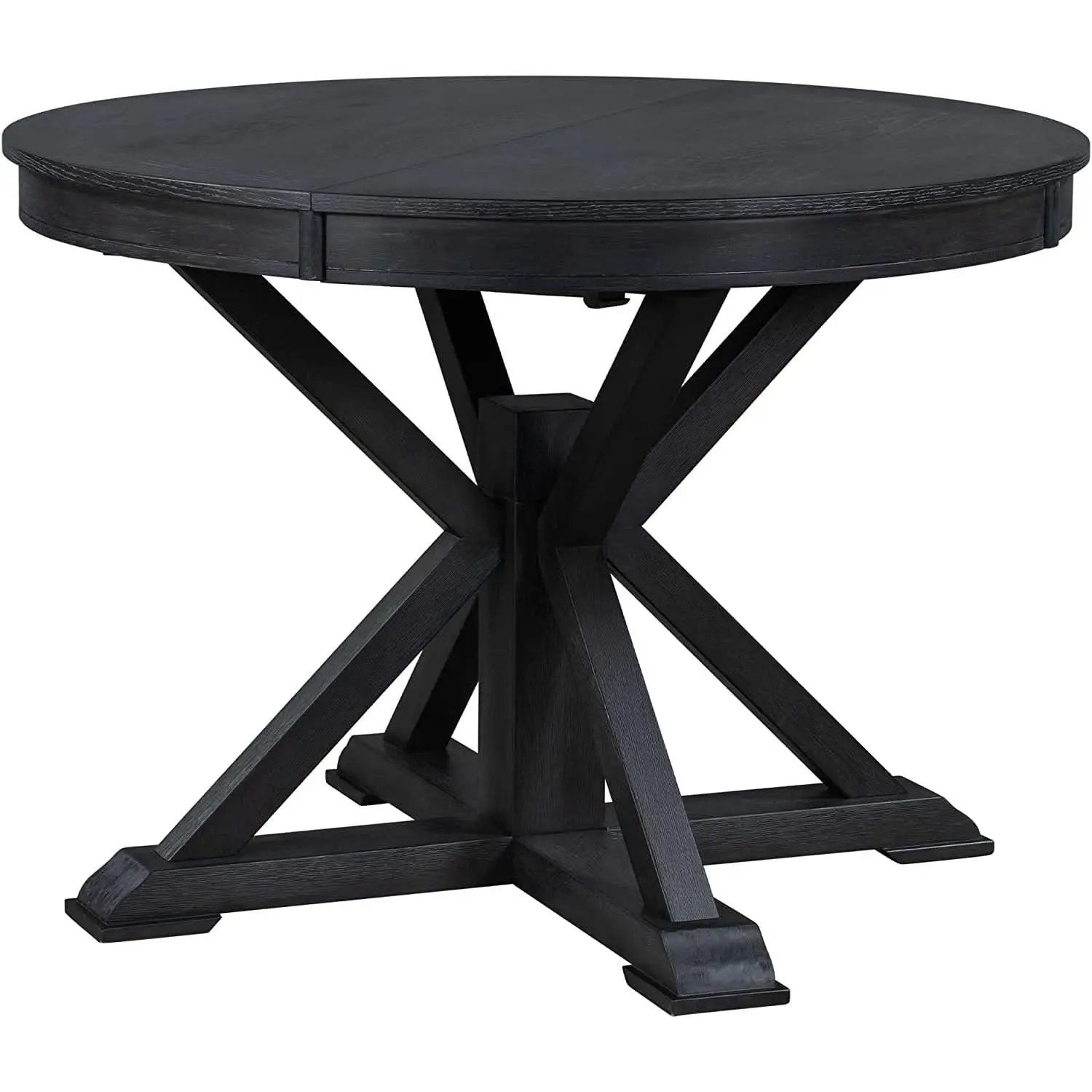 Extendable Round Dining Table Set 5 Piece Modern Farmhouse Style from PriceLows™