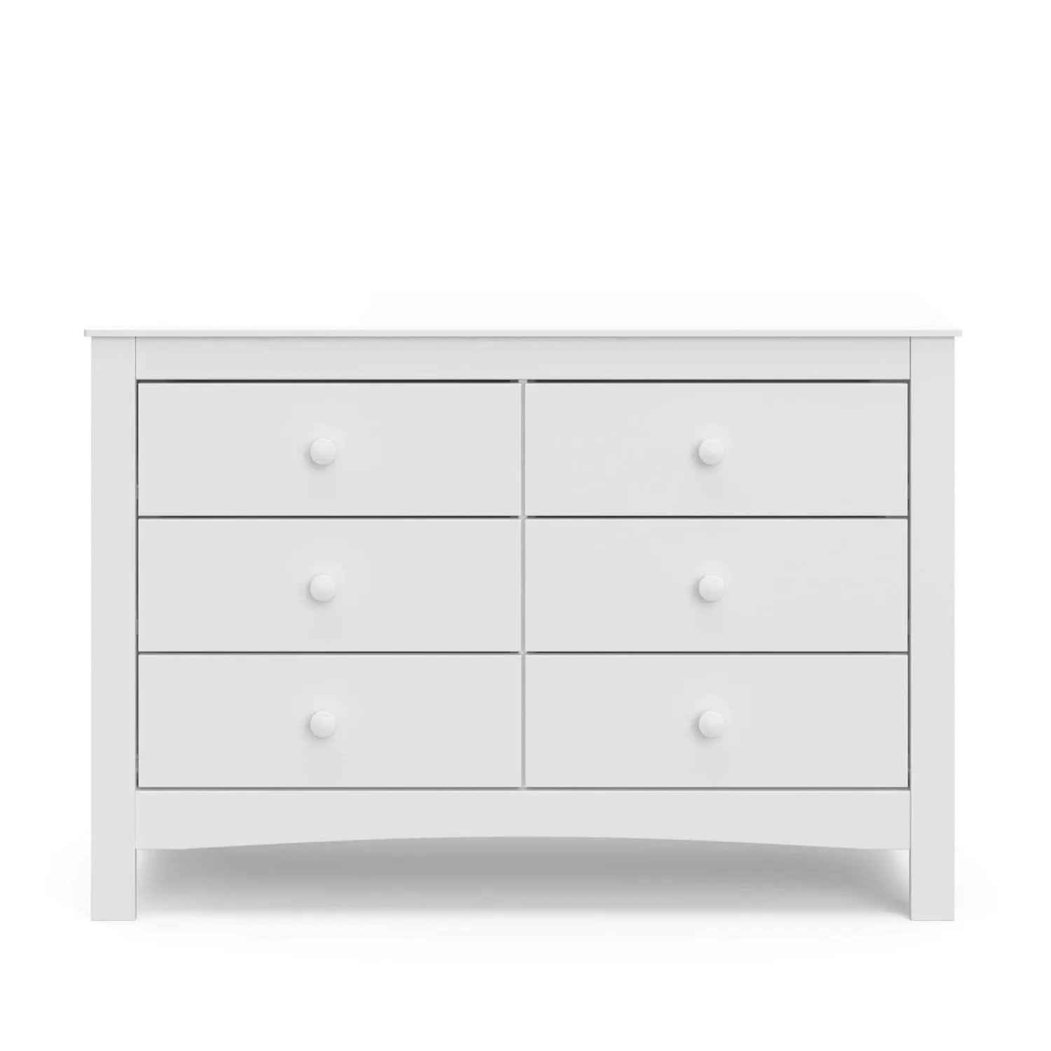 Noah White Six Drawer Dresser GREENGUARD Gold Certified from PriceLows™