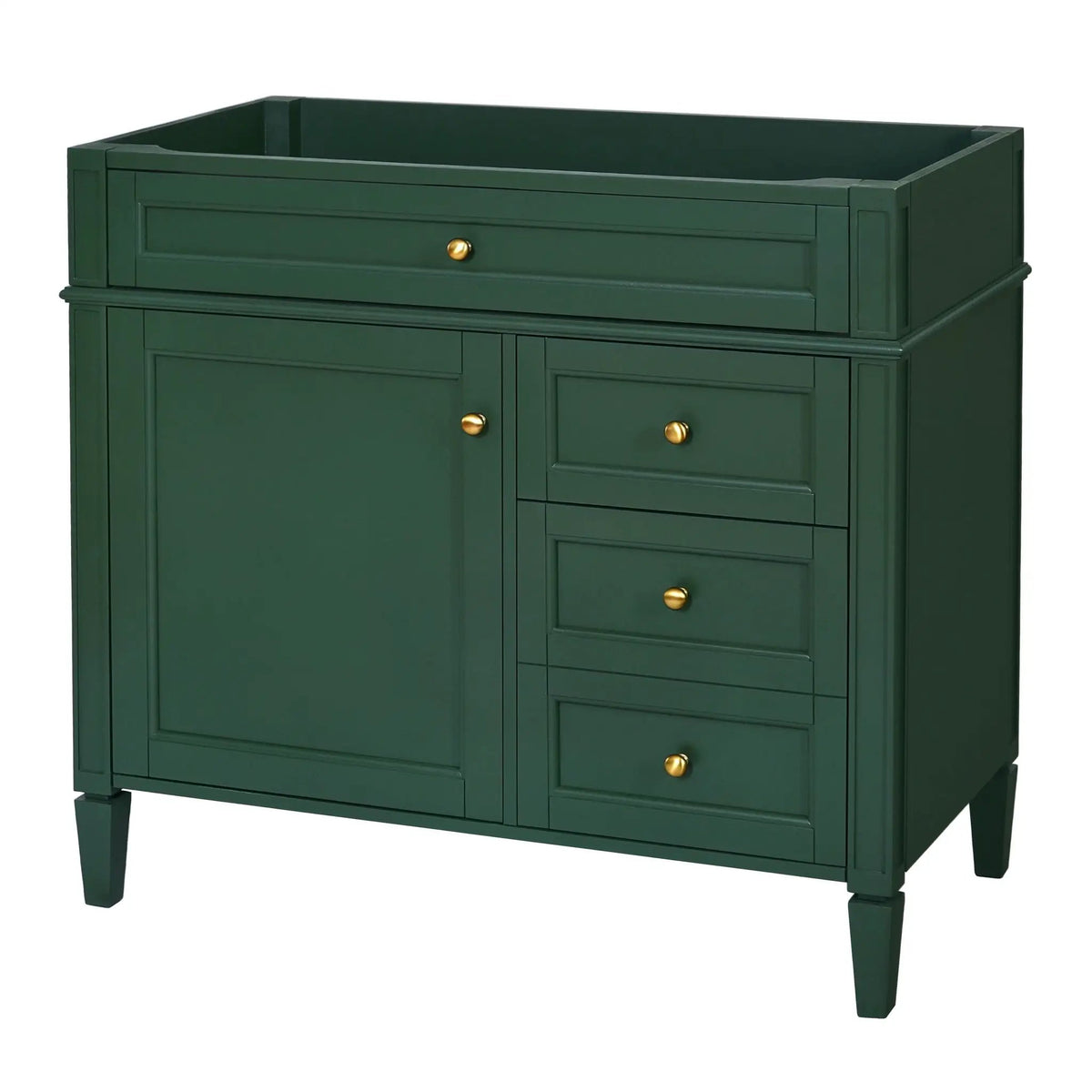Bathroom Vanity | 3 Drawers | Blue Finish | Tip Out
