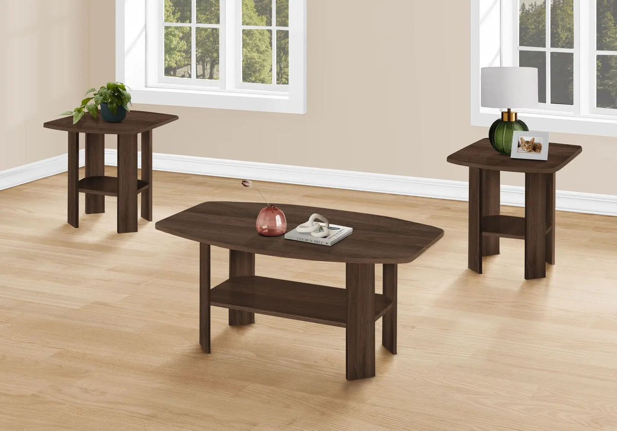 Coffee End And Accent Table Set | Set Of 3 | Wood-Look Finish | Child And Pet Safe