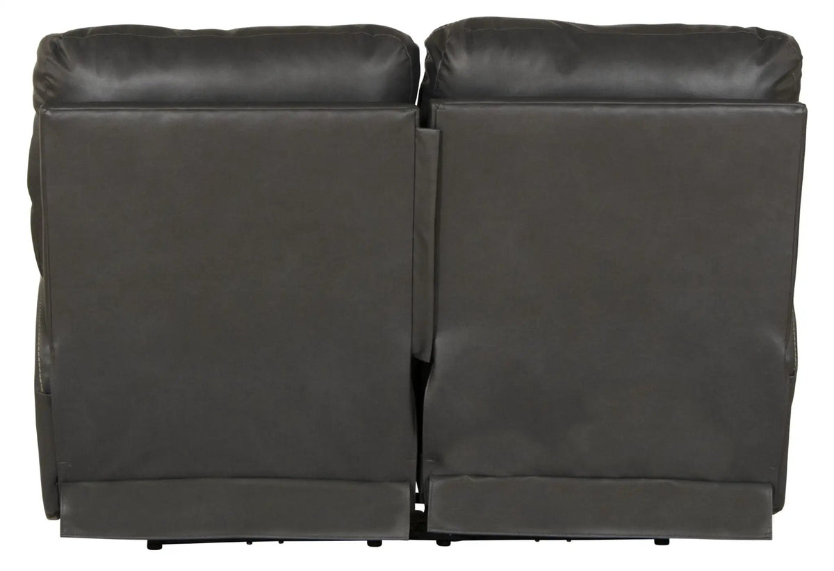 Power Reclining Loveseat | Lay Flat | Genuine Leather | 60 Inch