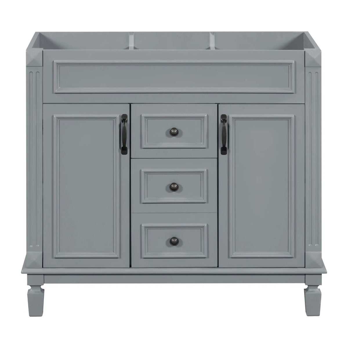 Bathroom Vanity Cabinet | 35.3 Inch Width | 2 Soft Closing Doors | 2 Drawers
