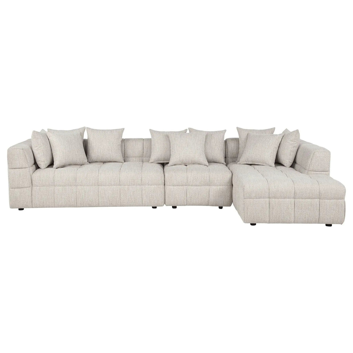 Amara 3-Piece Upholstered Sectional Sofa | 3-Piece Set | Polyester & Fabric | Living Room
