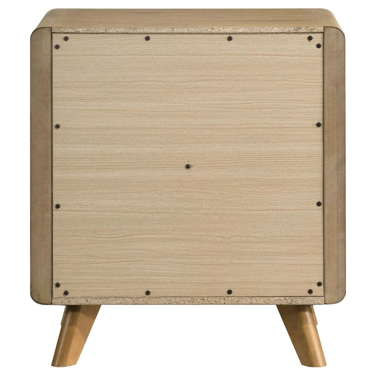 Bennett 2-drawer Bedroom Nightstand Bedside Table | 23.75 x 16.5 x 26.5 in | Rubberwood & Engineered Wood | Light Oak