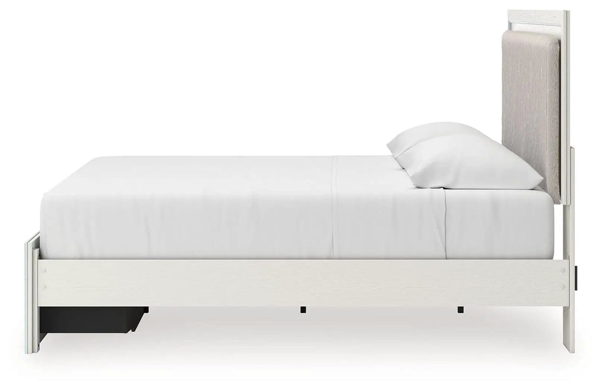 Zuraleus Upholstered Panel Platform Storage Bed | 4 Pieces | Bedroom Furniture | Bedroom