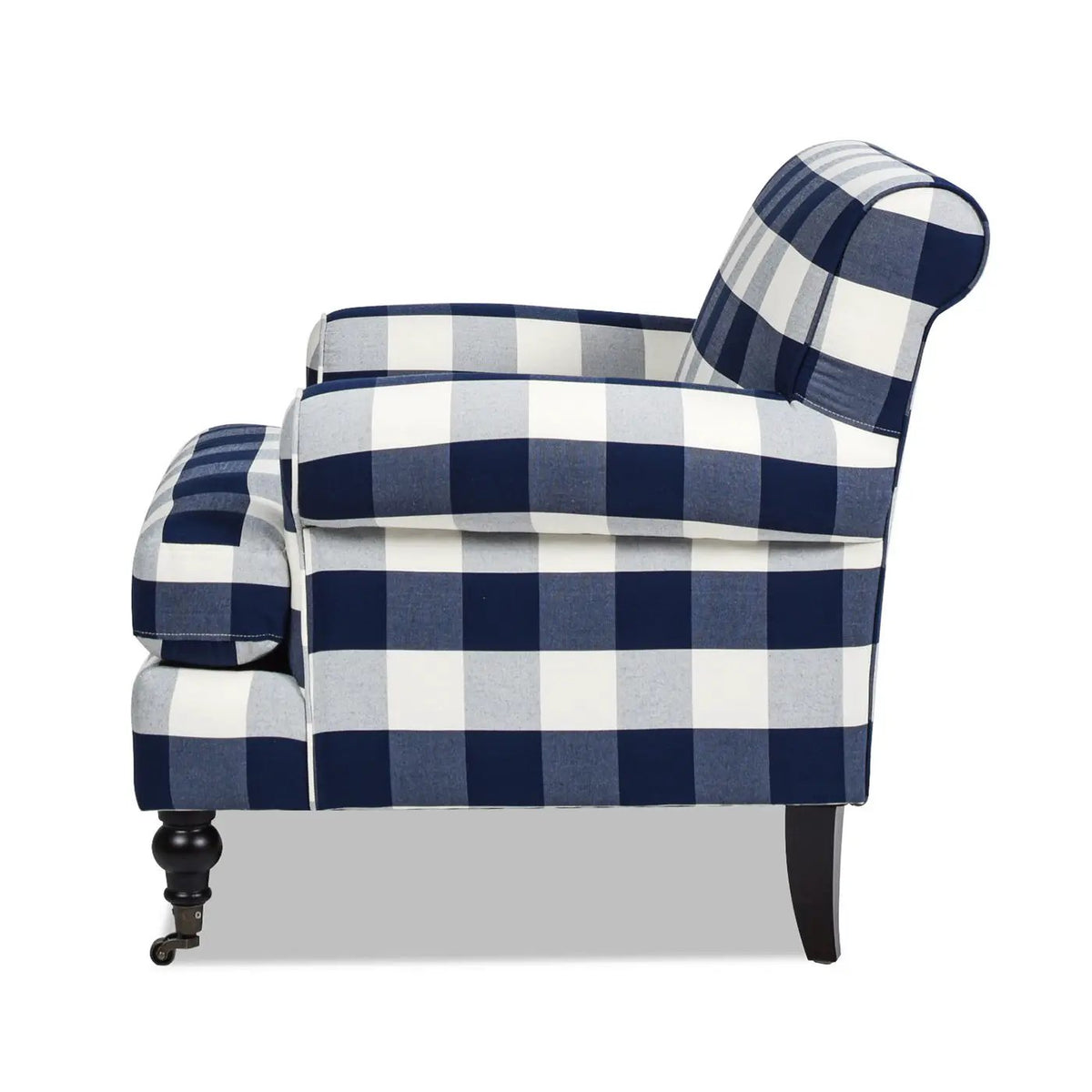 Alana Lawson Accent Arm Chair | Casters | Kiln-Dried Solid Wood Frame | Artisan Crafted