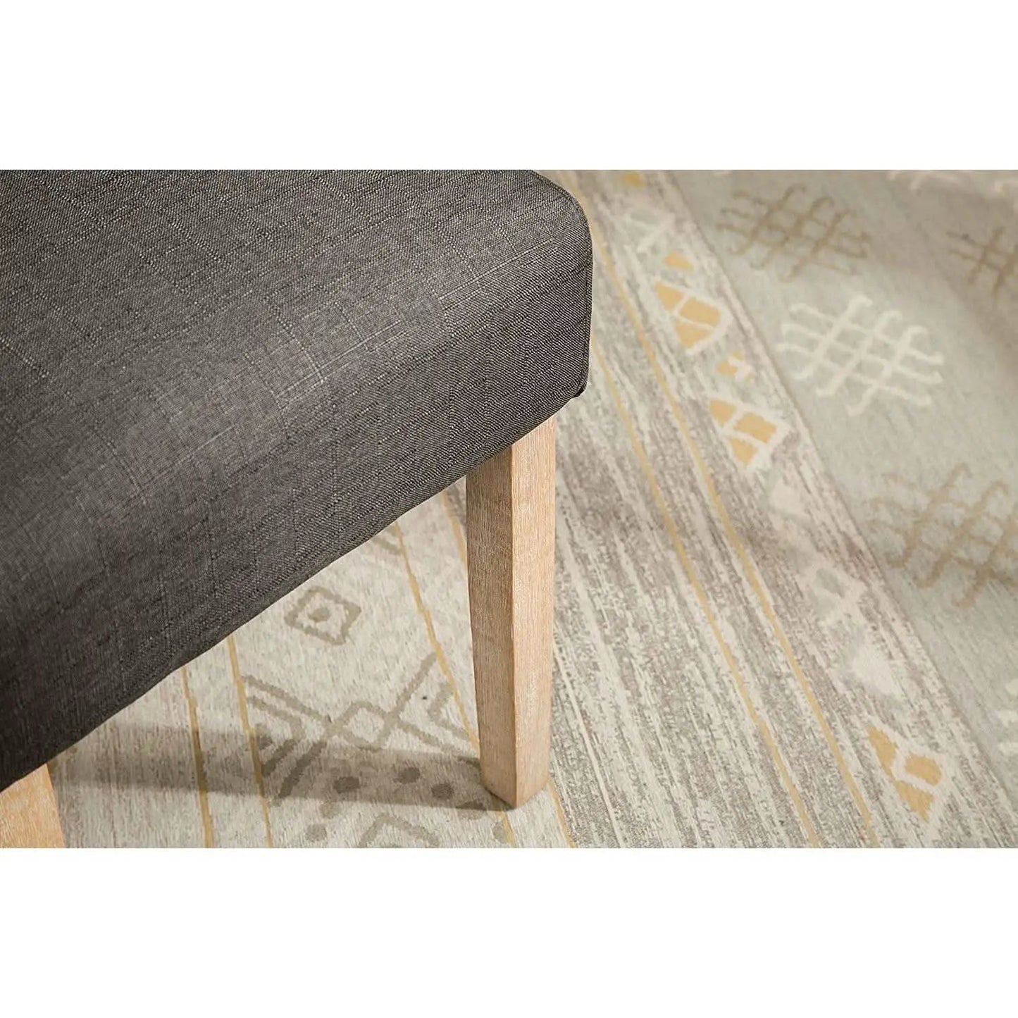 Charcoal Tufted Parsons Dining Chair Modern Style Elegant from PriceLows™