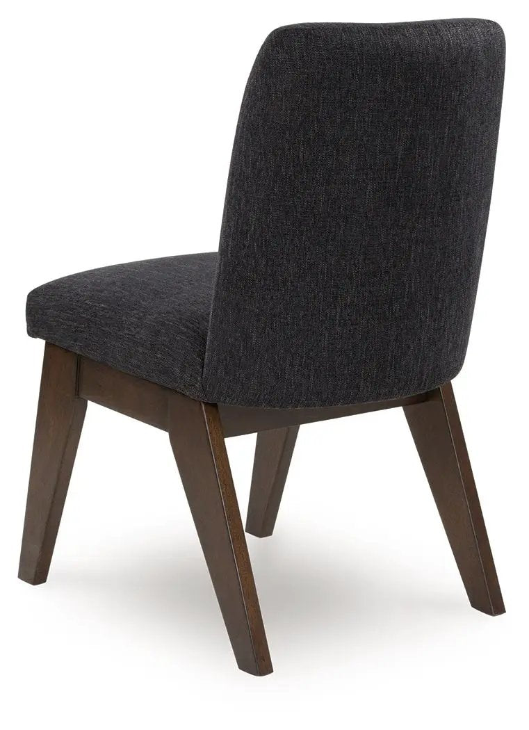 Dilenno Dining Side Chairs | Set Of 2 | Dark Brown | Upholstered Seats