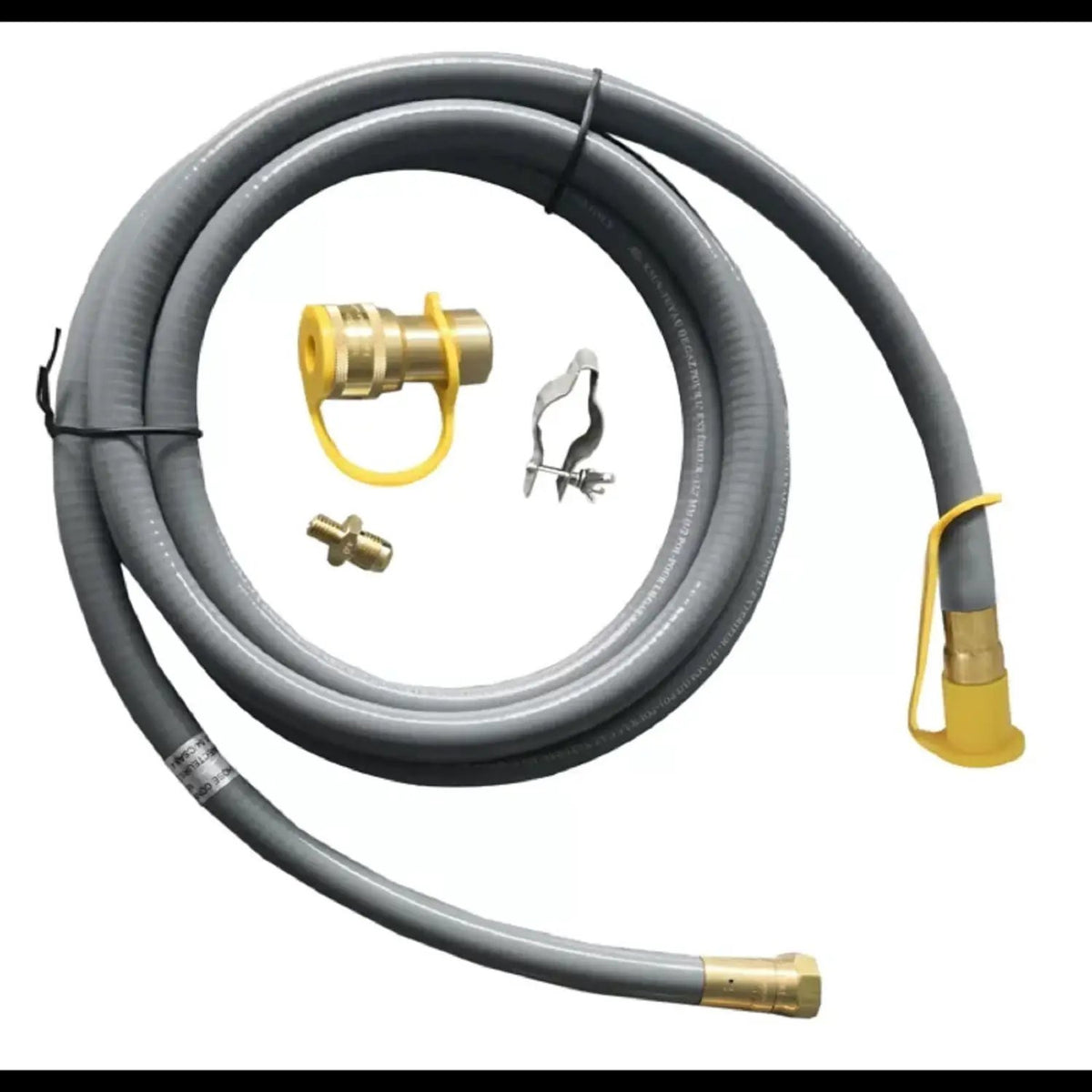 Fire Pit Gas Conversion Kit | Natural Gas | Stainless Steel | Gray