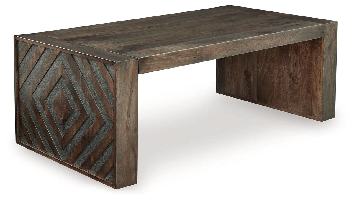 Dreggan Rectangular Cocktail Table | 50 x 27 x 18.25 in | Mango Wood | Brown